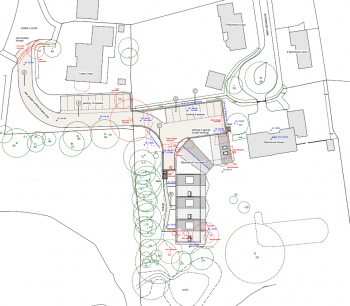 Site plan for the development